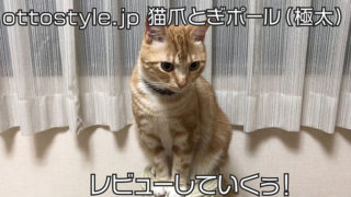 【ottostyle.jp 猫用爪とぎポール(極太)レビュー】極太ポールで安定感抜群!大きな猫におすすめの爪とぎ【口コミ・感想・評価】